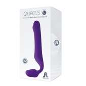 Фиолетовый безремневой страпон Queens L - Adrien Lastic - купить с доставкой в Одинцово