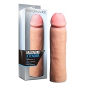 Телесная фаллическая насадка на пенис Magnum Xtender - 23 см. - Blush Novelties - в Одинцово купить с доставкой