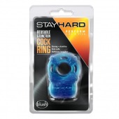 Голубое эрекционное виброкольцо Reusable 5 Function Cock Ring - Blush Novelties - в Одинцово купить с доставкой