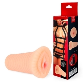 Реалистичный мастурбатор-вагина телесного цвета с вибрацией - Bior toys - в Одинцово купить с доставкой