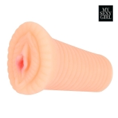 Реалистичный мастурбатор-вагина телесного цвета с вибрацией - Bior toys - в Одинцово купить с доставкой