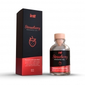 Массажный гель с ароматом клубники Strawberry - 30 мл. - INTT - купить с доставкой в Одинцово