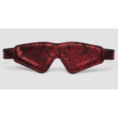 Двусторонняя красно-черная маска на глаза Reversible Faux Leather Blindfold - Fifty Shades of Grey - купить с доставкой в Одинцово