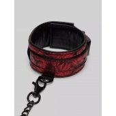Красно-черные оковы Reversible Faux Leather Ankle Cuffs - Fifty Shades of Grey - купить с доставкой в Одинцово