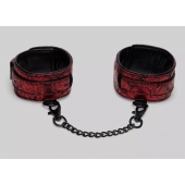 Красно-черные оковы Reversible Faux Leather Ankle Cuffs - Fifty Shades of Grey - купить с доставкой в Одинцово