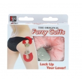 Металлические наручники с розовой меховой опушкой METAL HANDCUFF WITH PLUSH PINK - Dream Toys - купить с доставкой в Одинцово