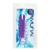 Закрытая фиолетовая насадка с пупырышками SAMURAI PENIS SLEEVE PURPLE - 14,5 см. - NMC - в Одинцово купить с доставкой
