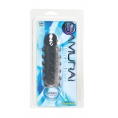 Дымчатая стимулирующая насадка с закрытой головкой SAMURAI PENIS SLEEVE BLACK - 14,5 см. - NMC - в Одинцово купить с доставкой