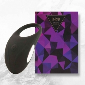 Черное эрекционное виброкольцо Thor Cockring - FeelzToys - в Одинцово купить с доставкой