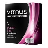 Ультратонкие презервативы VITALIS PREMIUM super thin - 3 шт. - Vitalis - купить с доставкой в Одинцово