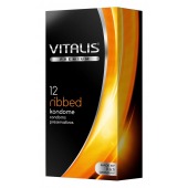 Ребристые презервативы VITALIS PREMIUM ribbed - 12 шт. - Vitalis - купить с доставкой в Одинцово
