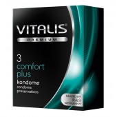 Контурные презервативы VITALIS PREMIUM comfort plus - 3 шт. - Vitalis - купить с доставкой в Одинцово