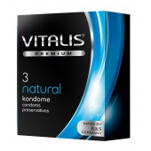 Классические презервативы VITALIS PREMIUM natural - 3 шт. - Vitalis - купить с доставкой в Одинцово