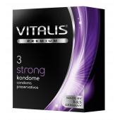 Презервативы с утолщенной стенкой VITALIS PREMIUM strong - 3 шт. - Vitalis - купить с доставкой в Одинцово