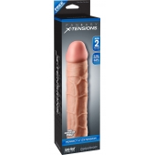 Телесная насадка Fantasy X-tensions Perfect 2  Extension - 20,3 см. - Pipedream - в Одинцово купить с доставкой
