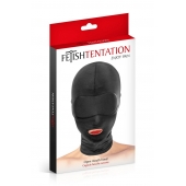 Сплошная маска на голову с прорезью для рта - Fetish Tentation - купить с доставкой в Одинцово
