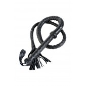 Длинный кожаный кнут с хлопушками на конце - ToyFa - купить с доставкой в Одинцово