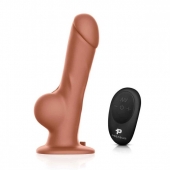 Реалистичный страпон с радиоуправлением Remote Control Realistic - 21 см. - Pegasus - купить с доставкой в Одинцово