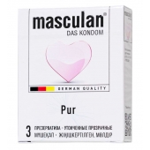 Супертонкие презервативы Masculan Pur - 3 шт. - Masculan - купить с доставкой в Одинцово
