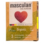 Экологически чистые презервативы Masculan Organic - 3 шт. - Masculan - купить с доставкой в Одинцово