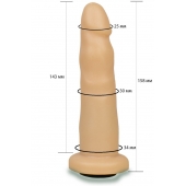 Телесная насадка Harness - 15,8 см. - LOVETOY (А-Полимер) - купить с доставкой в Одинцово