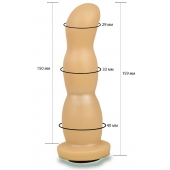 Телесная рельефная насадка Harness - 15,9 см. - LOVETOY (А-Полимер) - купить с доставкой в Одинцово