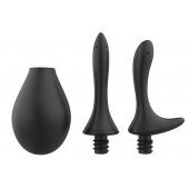 Черный анальный душ Nexus Anal Douche Set с 2 сменными насадками - Nexus Range - купить с доставкой в Одинцово