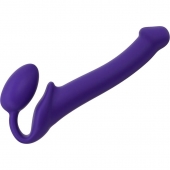 Фиолетовый безремневой страпон Silicone Bendable Strap-On - size M - Strap-on-me - купить с доставкой в Одинцово