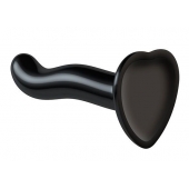 Черный фаллоимитатор-насадка Strap-On-Me P G spot Dildo size S - 16,4 см. - Strap-on-me - купить с доставкой в Одинцово