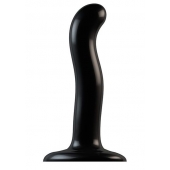 Черный фаллоимитатор-насадка Strap-On-Me P G spot Dildo size S - 16,4 см. - Strap-on-me - купить с доставкой в Одинцово