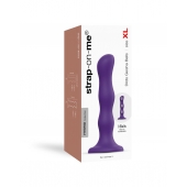 Фиолетовая насадка Strap-On-Me Dildo Geisha Balls size XL - Strap-on-me - купить с доставкой в Одинцово