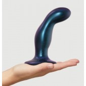 Темно-синяя насадка Strap-On-Me Dildo Plug Snaky size M - Strap-on-me - купить с доставкой в Одинцово