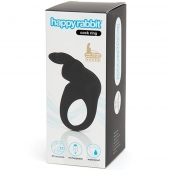 Черное эрекционное виброкольцо Happy Rabbit Rechargeable Rabbit Cock Ring - Happy Rabbit - в Одинцово купить с доставкой