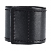 Хомут-утяжка для мошонки из искусственной кожи на липучке VELCRO BALL STRETCHER- 4 см. - BlueLine - в Одинцово купить с доставкой