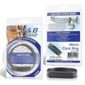 Кольцо на пенис из искусственной кожи на липучке VELCRO COCK RING - 5 см. - BlueLine - в Одинцово купить с доставкой