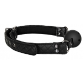 Черный кляп-шарик BALL GAG DIAMOND - Dream Toys - купить с доставкой в Одинцово