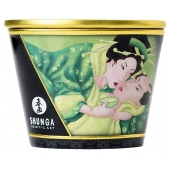 Массажная свеча Exotic Green Tea с ароматом зелёного чая - 170 мл. - Shunga - купить с доставкой в Одинцово