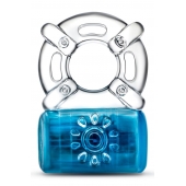 Синее эрекционное виброкольцо Pleaser Rechargeable C-Ring - Blush Novelties - в Одинцово купить с доставкой
