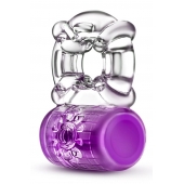 Фиолетовое эрекционное виброкольцо Pleaser Rechargeable C-Ring - Blush Novelties - в Одинцово купить с доставкой