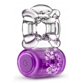 Фиолетовое эрекционное виброкольцо One Night Stand Vibrating C-Ring - Blush Novelties - в Одинцово купить с доставкой