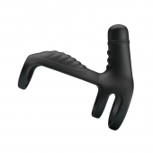 Черная вибронасадка на пенис Vibrating Penis Sling - Baile - в Одинцово купить с доставкой