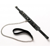 Черный ошейник с шипами и поводком - Crazy Handmade - купить с доставкой в Одинцово