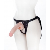 Реалистичный фаллос на поясе Harness - 20,5 см. - LOVETOY (А-Полимер) - купить с доставкой в Одинцово