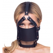 Черный намордник с кляпом-шаром Head Harness With A Gag - Orion - купить с доставкой в Одинцово