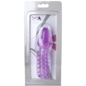 Фиолетовая насадка, удлиняющая половой член - 13,5 см. - Toyfa Basic - в Одинцово купить с доставкой