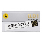 Презервативы Sagami Original 0.02 L-size увеличенного размера - 5 шт. - Sagami - купить с доставкой в Одинцово