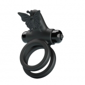 Черное эрекционное виброкольцо Passionate Ring IX - Baile - в Одинцово купить с доставкой