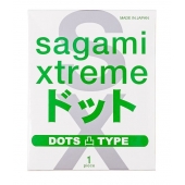 Презерватив Sagami Xtreme Type-E с точками - 1 шт. - Sagami - купить с доставкой в Одинцово