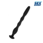 Черный силиконовый уретральный стимулятор - 10 см. - Sex Expert - купить с доставкой в Одинцово