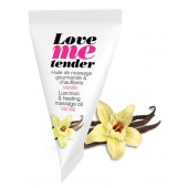 Съедобное согревающее массажное масло Love Me Tender Vanilla с ароматом ванили - 10 мл. - Love to Love - купить с доставкой в Одинцово